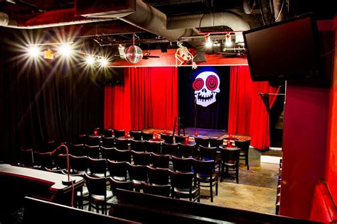 Laughing skull lounge - Laughing Skull Lounge. An intimate theatre called Laughing Skull Lounge is hidden inside Midtown’s Vortex. With only 74 seats, this lounge has been showcasing comedians for over 30 years and has been known to have celebrity comedians such as Jeff Foxworthy and Dave Chapelle just “drop by.” There are open mic events, showcase …